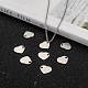 304 Stainless Steel Stamping Blank Tag Flat Heart Charms Pendants STAS-Q171-01-5