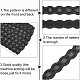 BENECREAT 15 Yard Faux Leather Braid Trims Black Flat Braid Strap Trim Lace Ribbon for Home Decor DIY Sewing Craft WL-WH0003-03-4