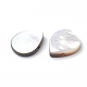 Perles de lèvre noire en coquillage naturel  SSHEL-N020-026A-2