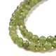 Verde naturale perle di giada fili G-D463-13B-3