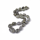 Натуральный лабрадорит с ожерельем NJEW-S410-03-1