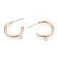 Brass Stud Earring Findings KK-S345-030G-1