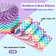 Polyester-Ripsbänder in Regenbogenfarben OCOR-WH0047-21-2
