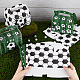 Scatole di caramelle per riporre la carta con stampa di calcio rettangolare da 12 pz e 4 stili CON-WH0095-58-3