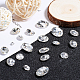 OLYCRAFT 120pcs Mixed Glass Point Back Rhinestone Cabochons Oval Crystal Faceted Resin Rhinestone Gems for Jewelry Making RGLA-OC0001-32-5