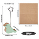 Kissitty 6pcs 6 style porte-cartes en bois d'animaux ODIS-KS0001-01-3