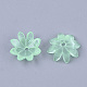 樹脂ビーズキャップ  マルチ花弁  花  ミックスカラー  10x10x2.5mm  穴：1.2mm X-RESI-T040-028-2