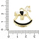 Pendentifs d'émail en alliage&nbsp;ENAM-S026-01B-G-3