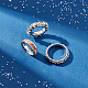 Unicraftale 24 pz 8 dimensioni anelli per dito con nucleo vuoto anello per dito scanalato in acciaio inossidabile anello vuoto rotondo a banda larga per anello intarsiato creazione di gioielli regalo taglia 5-14 STAS-UN0041-46P-3