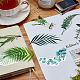 CRASPIRE 80PCS Nature Stickers Tropical Plants Style Note Stickers Easy Self-adhesive Sticker Set Transparent Decorative Sticker for DIY Children Craft Card Album Calendars Decoration DIY-CP0001-60A-6