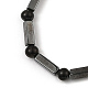 Bracelets de perles d'hématite synthétiques non magnétiques BJEW-E084-04-2