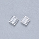 Perles de rocaille en verre transparent à 2 trou SEED-S031-L-001-2