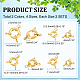 UNICRAFTALE 16 Sets 2 Colors 8.5~14.5mm Spring Clasps Brass Spring Ring Clasps with Tube bails Closed Bracelets Clasps Smooth Surface Jewelry Clasp Connector Findings for DIY Jewelry Making KK-UN0001-26-4