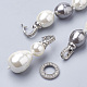 Synthetische Shell Pearl Anhänger Halsketten NJEW-Q310-02B-3