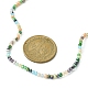 Collane di perle di vetro con 304 fermaglio in acciaio inossidabile NJEW-JN04363-01-4