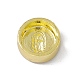 Real 18K Gold Plated Brass Enamel Beads KK-A170-02G-M-4