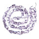 Transparent Electroplate Glass Beads Strands EGLA-T024-01B-04-2