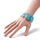 8 pièces 8 styles ensemble de bracelets extensibles en perles de verre BJEW-JB09192-03-6