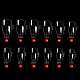 塩ビプラスチックシームレスバレリーナ偽爪のヒント  練習マニキュアネイルアートツール  透明  17~23x7~13.5mm  箱：192x90x30ミリ  240個/箱 MRMJ-T065-06-8A-3