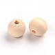 Natural Unfinished Wood Beads WOOD-S651-10mm-LF-2