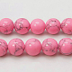 Chapelets de perles en turquoise synthétique TURQ-H038-10mm-XXS08-1