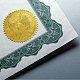 CHGCRAFT 100Pcs Angel Wings Gold Foil Certificate Seals Foil Embossed Stickers Self Adhesive Gold Foil Embossed Certificate Seals for Envelope Invitation Letter DIY-WH0211-385-4