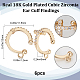Beebeecraft 6Pcs Brass Micro Pave Clear Cubic Zirconia Ear Cuff Findings KK-BBC0009-76-2