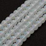 Chapelets de perles d'opalite, ronde, facette, 8mm, Trou: 1mm, Environ 49 pcs/chapelet, 14.9 pouce (38 cm)