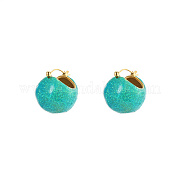 Серьги-кольца с круглыми шариками из нержавеющей стали 304 RG8509-3