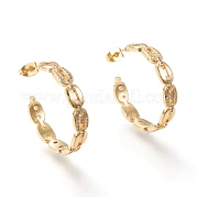 Серьги-гвоздики из циркония EJEW-I251-02G