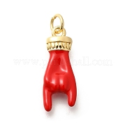 Подвески из латуни с эмалью в стойку KK-L225-028G-05