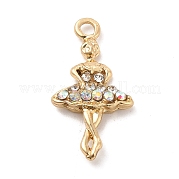 Подвески из сплава со стразами ALRI-M006-05G