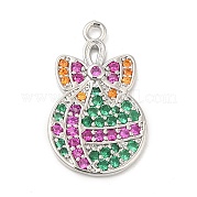 Подвески из кубического циркония с покрытием из латуни KK-R150-04P
