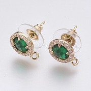 Серьги из граненого стекла GLAA-F084-B02