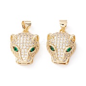 Латунные микро проложить кубического циркония подвески KK-D067-24G-RS