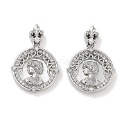 Латунные микро проложить кубического циркония подвески KK-C051-37P