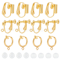 China Factory Brass Screw Clip-on Earring Converters Findings, Spiral Ear  Clip, for Non-Pierced Ears 14x16x5mm, Hole: 0.6mm in bulk online 