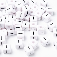  UUYYEO 400 Pcs Acrylic Cube Letter Beads Small Square