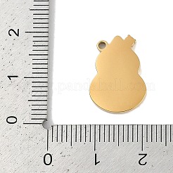 Pendentifs en émail et acier inoxydable 304 avec placage ionique (IP)&nbsp;STAS-M080-07G