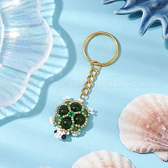 Handgefertigte Glasperlen & malaysische Jade&nbsp;KEYC-MZ00024