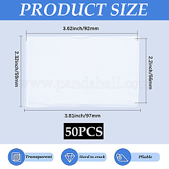 50 Stück PVC-Visitenkartenhalter&nbsp;AJEW-CP0009-25