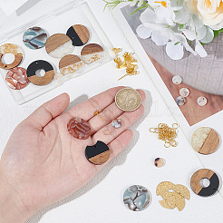 DIY-Sets zur Herstellung von Ohrsteckern aus flachen&nbsp;DIY-WR0004-46