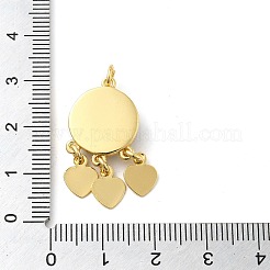 Echte 18 Karat vergoldete Messinganhänger&nbsp;KK-A198-01G-03