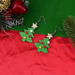 Weihnachts-Ohrringe aus Acryl&nbsp;FS-WGDBFB5-03