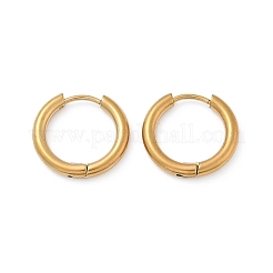 Boucles d'oreilles créoles en acier inoxydable 202&nbsp;X-EJEW-F111A-16mm-G