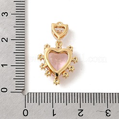 Messing Glas Anhänger / charms&nbsp;KK-P340-02G-02