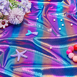 Regenbogenfarbener Polyesterstoff&nbsp;DIY-WH0569-80B