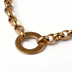 Ring 304 Edelstahl Gliederarmbänder&nbsp;BJEW-F218-02G