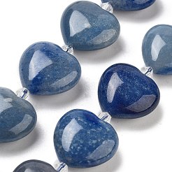 Brins de perles d'aventurine bleue naturelle teintes et chauffées&nbsp;G-C150-A23-01