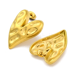 Boucles d'oreilles en acier inoxydable 304 avec placage ionique (IP)&nbsp;EJEW-H013-38G